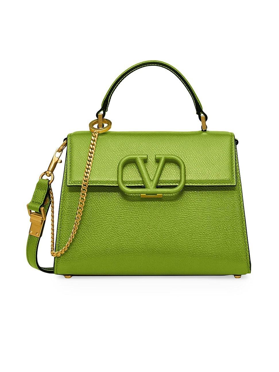 Womens Small V-sling Grainy Calfskin Handbag - Poudre Product Image