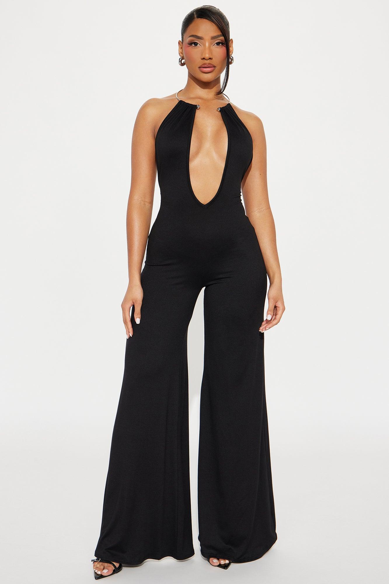 Vacay Baddie Jumpsuit - Black Product Image