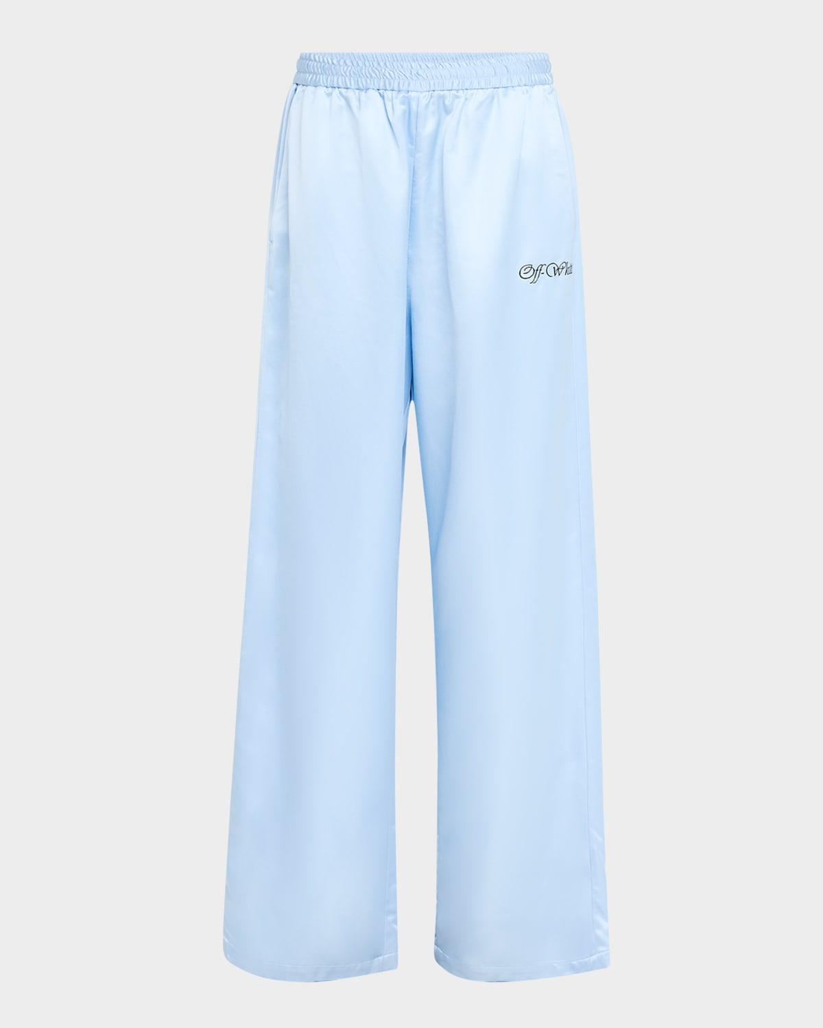 Mens Satin Jogger Track Pants Product Image