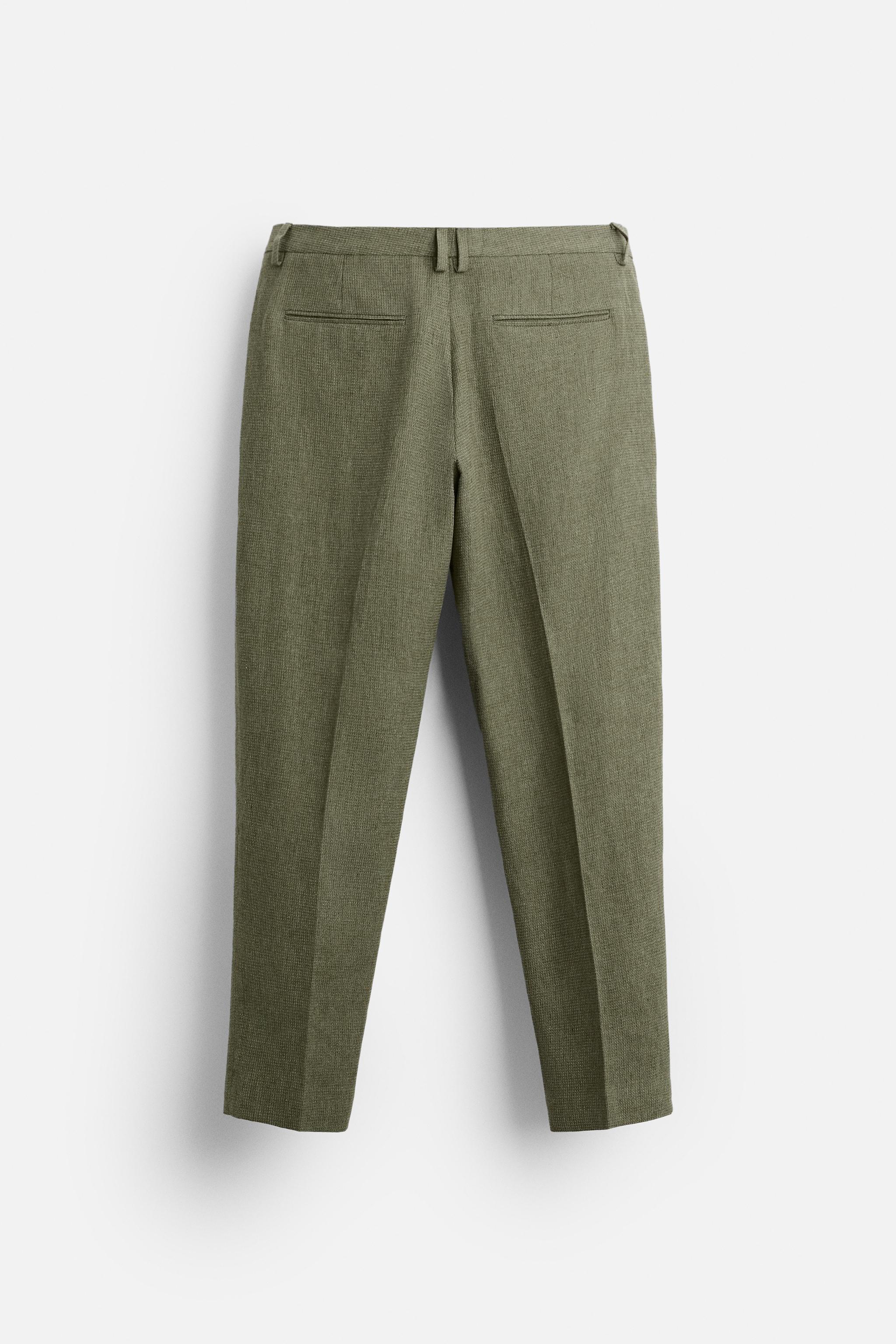 COTTON - LINEN SUIT PANTS Product Image