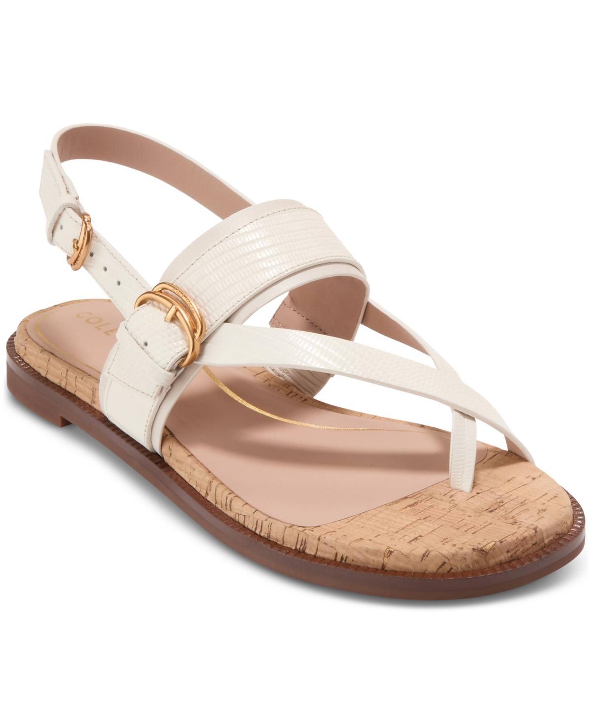 Cole Haan Womens Anica Lux Buckle Flat Sandals Product Image