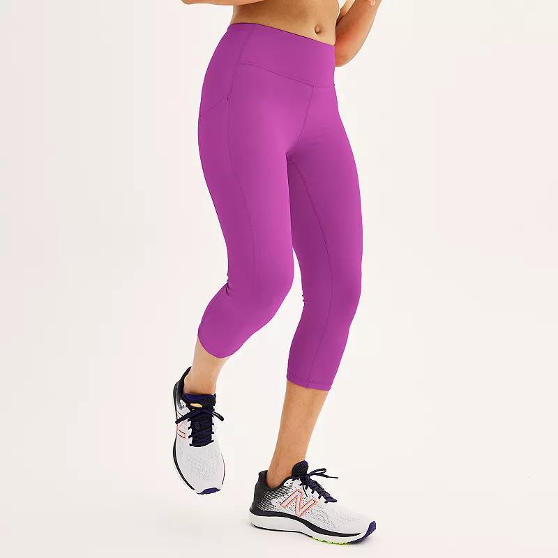 Womens Tek Gear Ultrastretch Pocket High-Waisted Capri Leggings Product Image