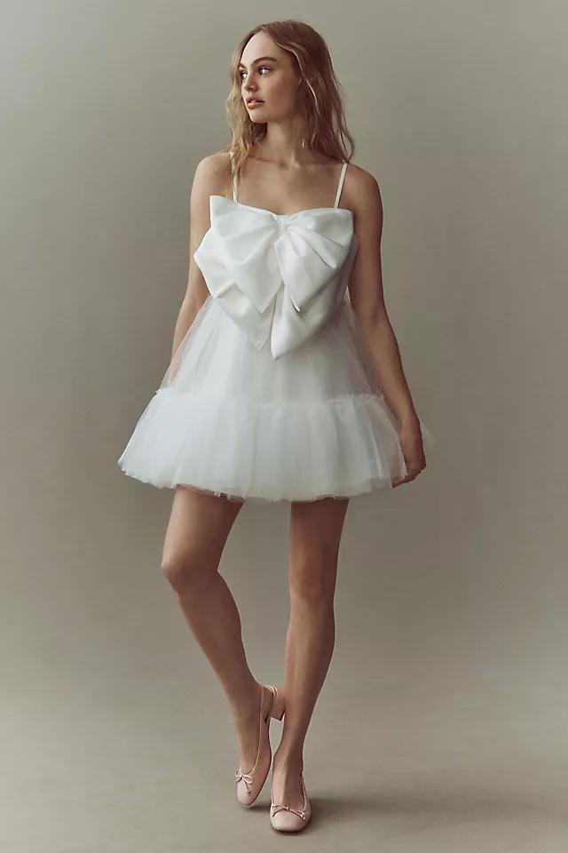 Hutch Dramatic Bow Tulle Mini Dress Product Image