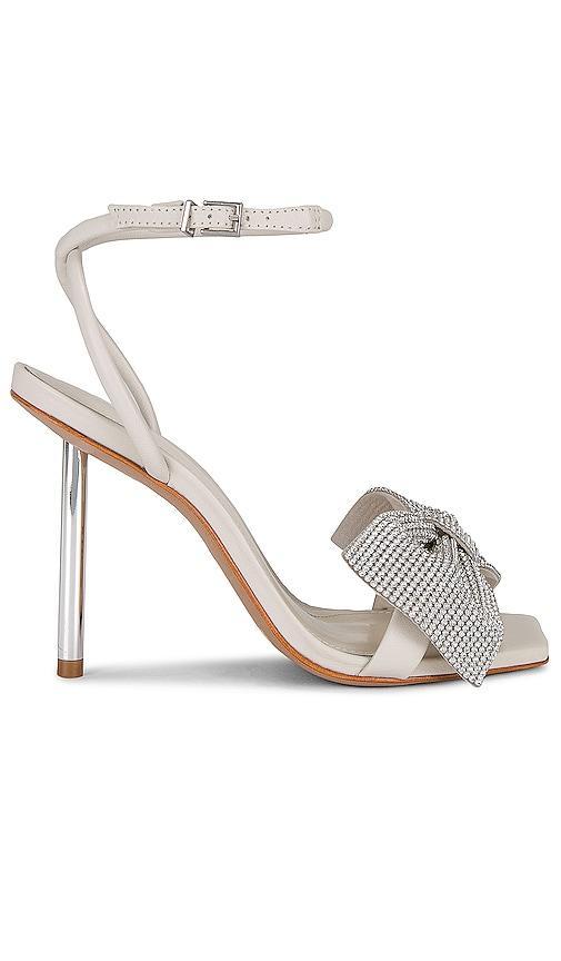 Mila Nappa Leather Sandal - 8.5 Pearl Nappa Leather Product Image