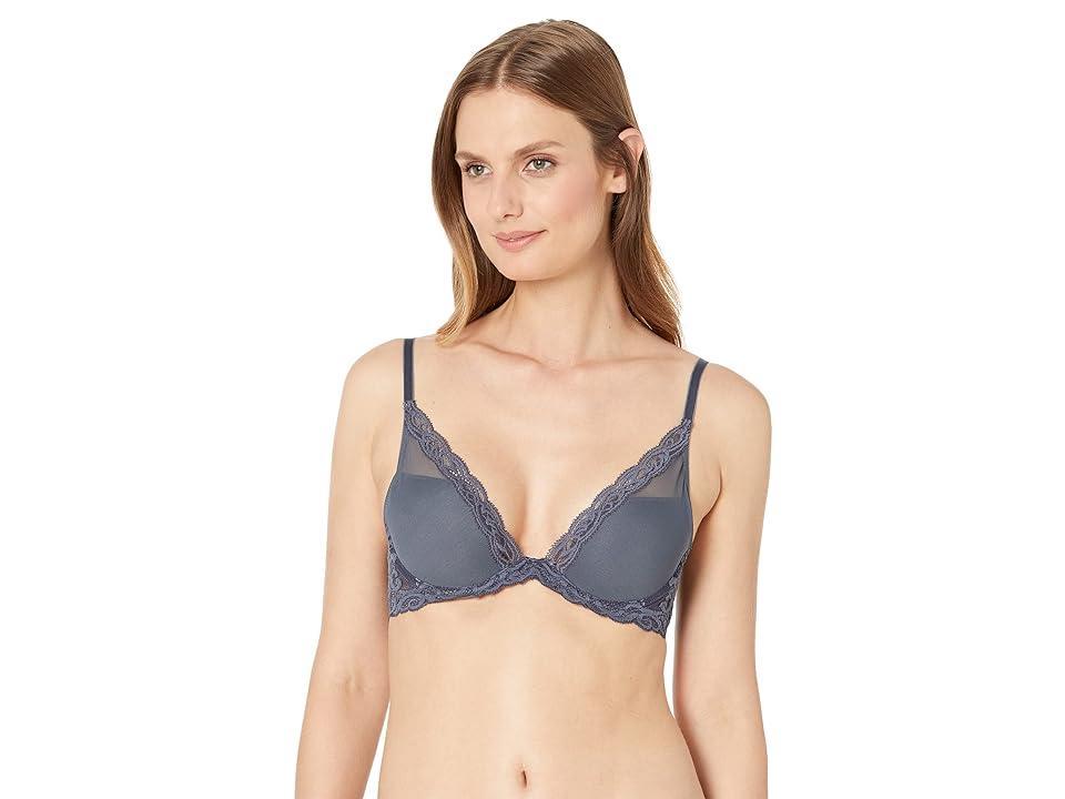 Natori Feathers Contour Plunge Bra 730023 (Ash ) Women's Bra Product Image