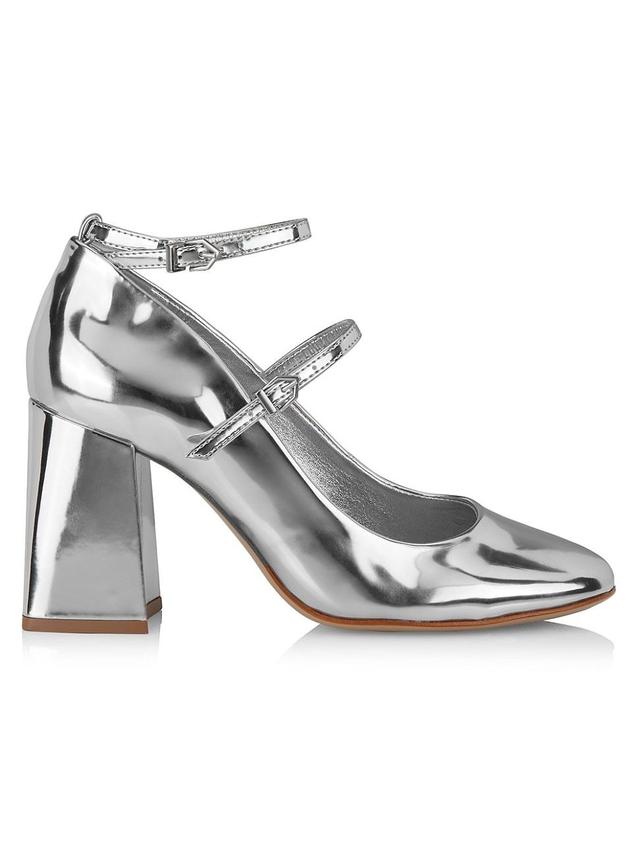 Womens Dorothy High 90MM Metallic Mary Jane Pumps Product Image