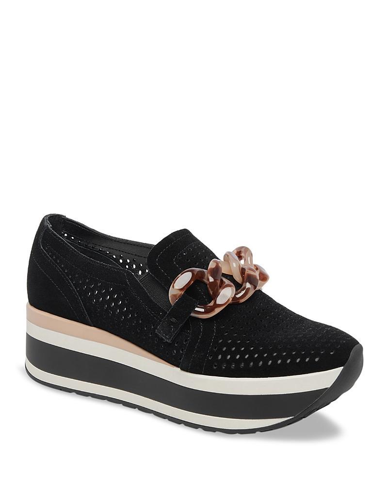 Dolce Vita Womens Jhenee Slip On Perforated Chain Sneakers Product Image