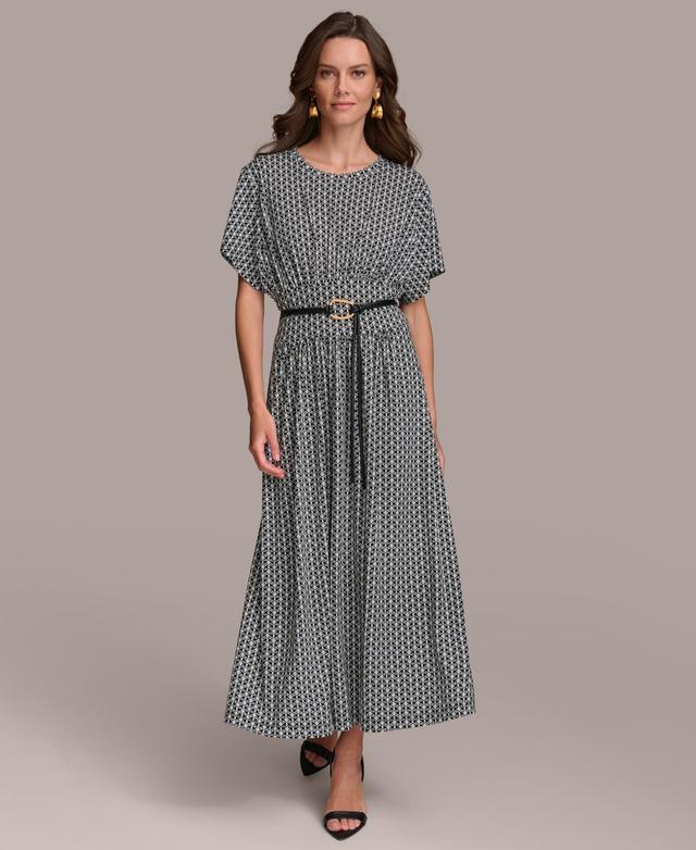 Women's Printed Belted A-Line Dress Product Image