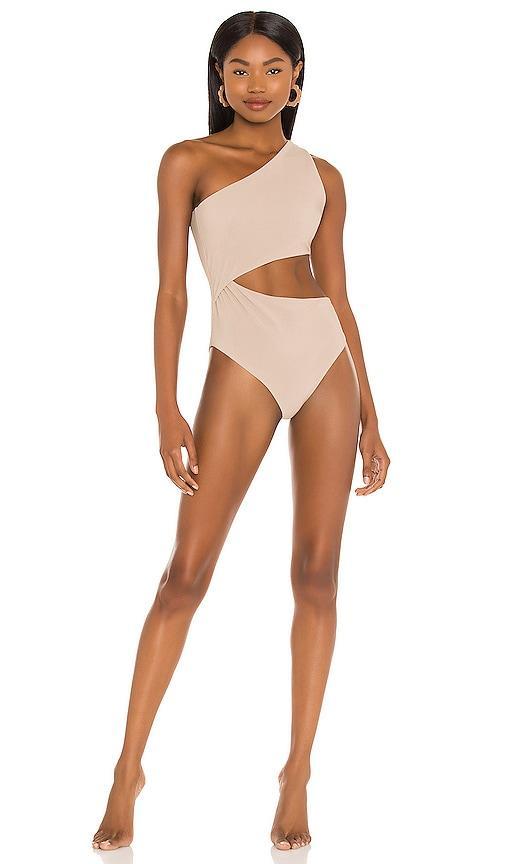 Beach Riot Celine Cutout One-Shoulder One-Piece Swimsuit Product Image