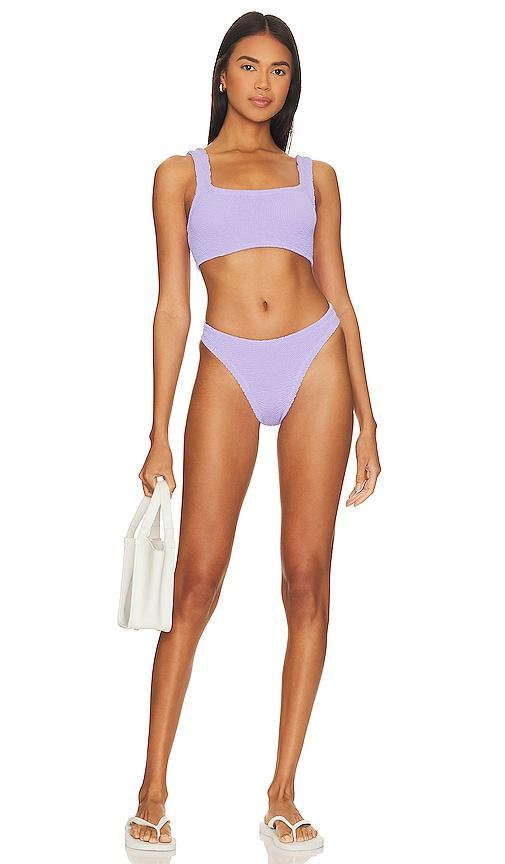 Hunza G Xandra Bikini Set in Lavender. Product Image