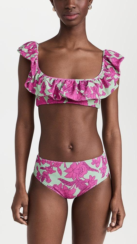 La DoubleJ Ruffle Bikini Top | Shopbop Product Image