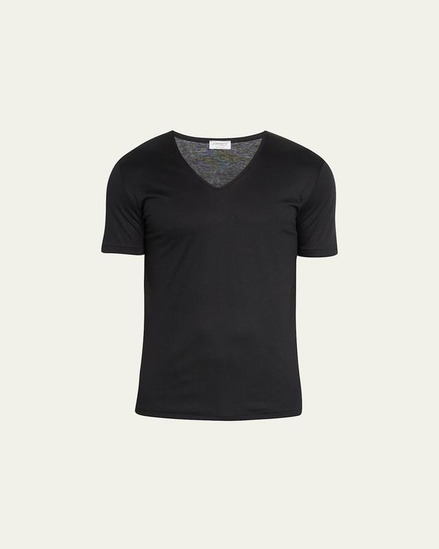 Mens Sea Island V-Neck Cotton T-Shirt Product Image