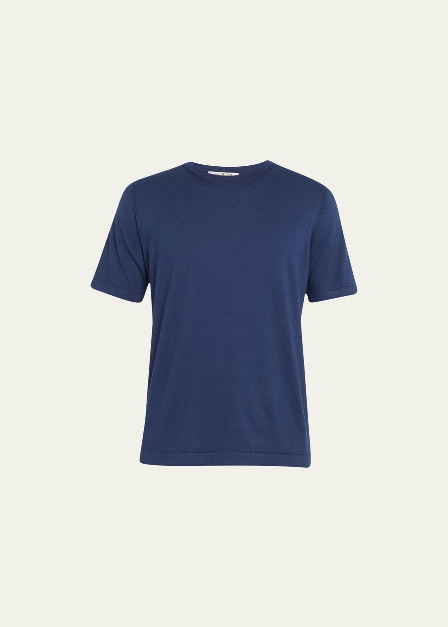 Mens Cotton Cashmere Crewneck T-Shirt Product Image