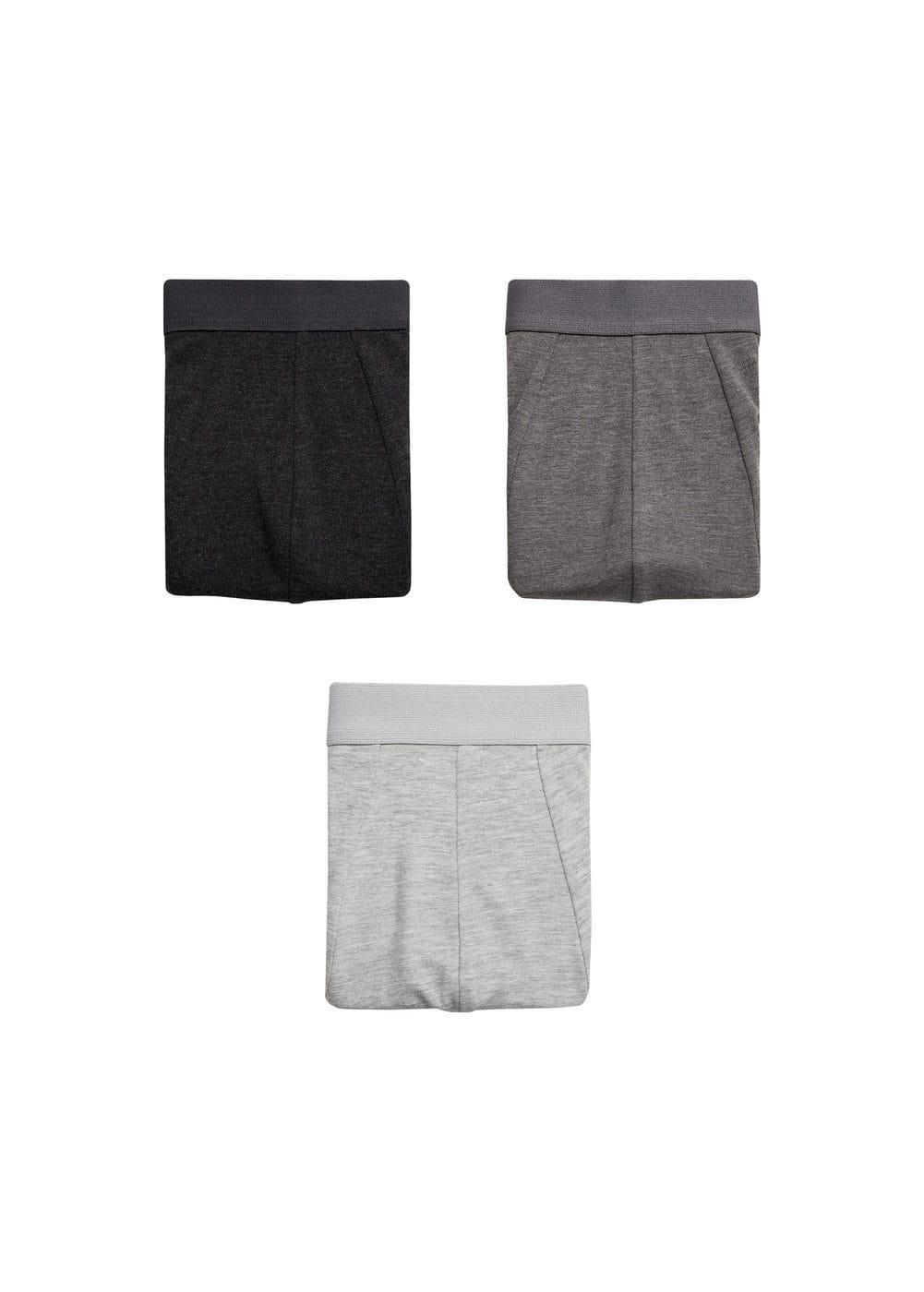 3-pack cotton boxers - Men | MANGO USA Product Image