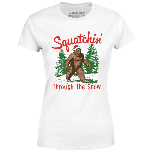 Squatchin' Through The Snow - Women's T-Shirt Female Product Image