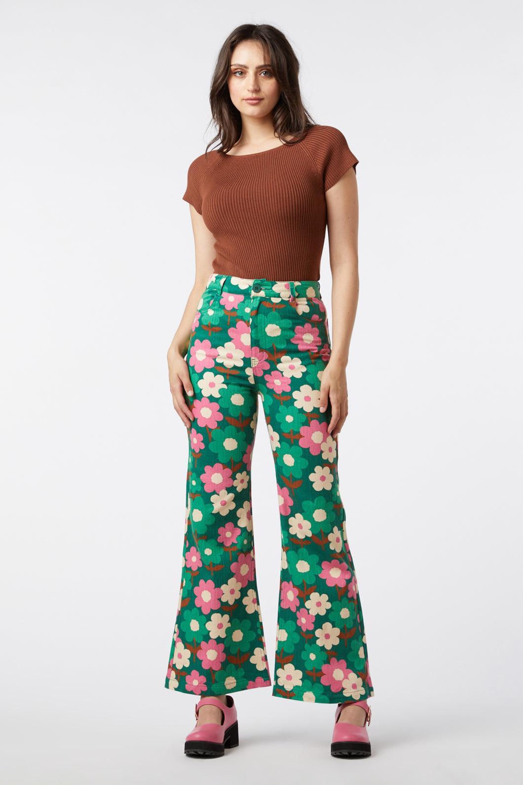 Renee Floral Flare Jean Product Image