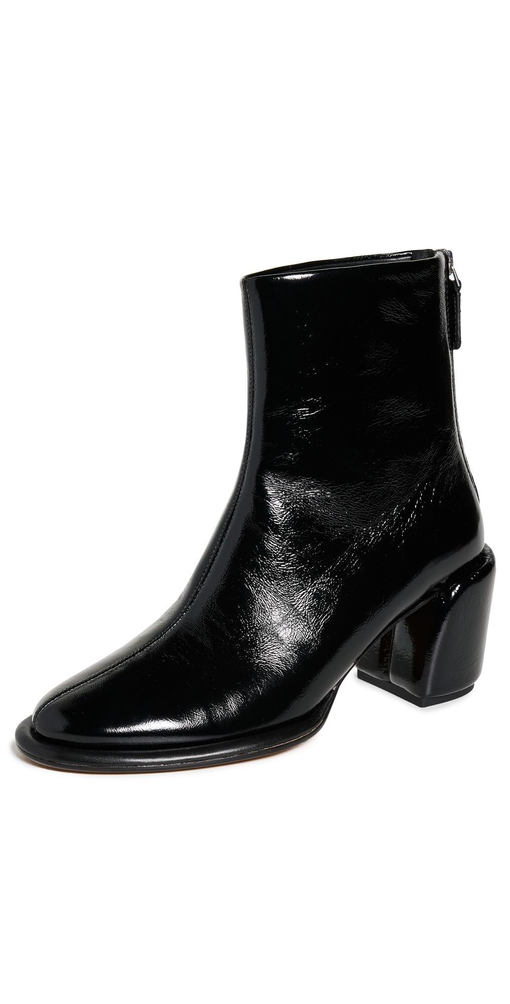 Womens Naomi 70MM Leather Ankle Booties Product Image