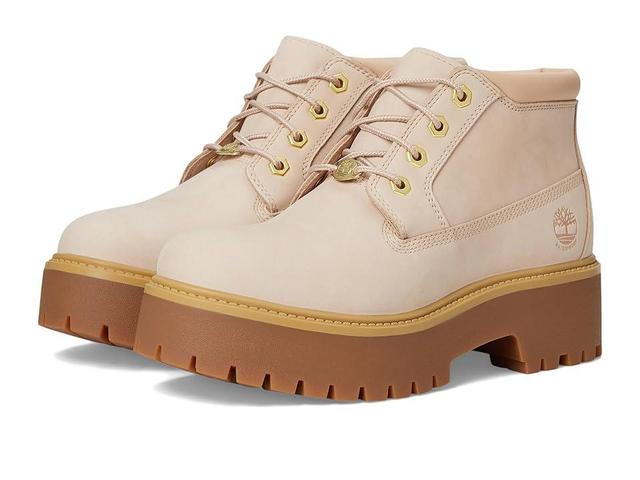 Timberland Stone Street Mid Lace-Up (Light Nubuck) Women's Boots Product Image