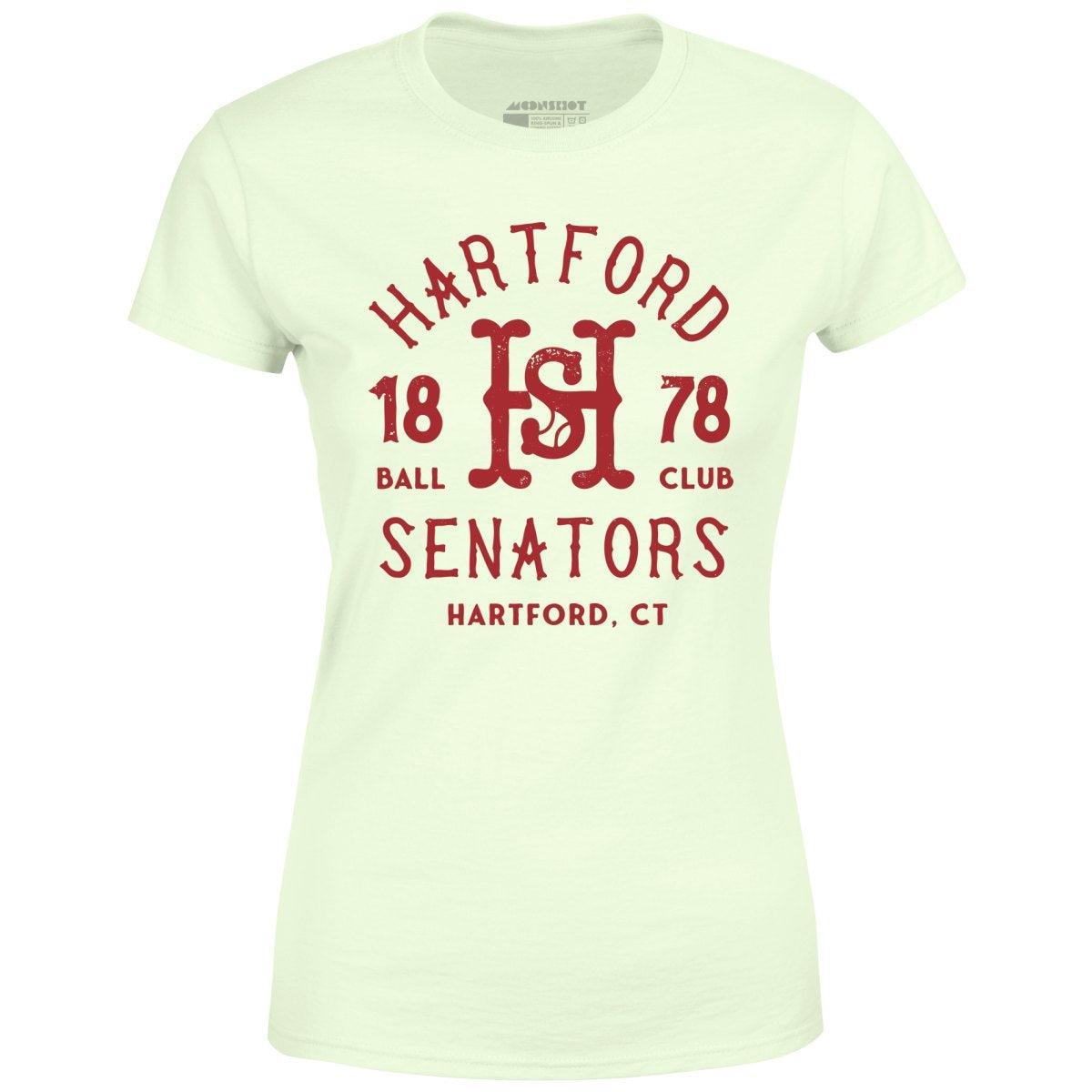 Hartford Senators - Connecticut - Vintage Defunct Baseball Teams - Women's T-Shirt Female Product Image