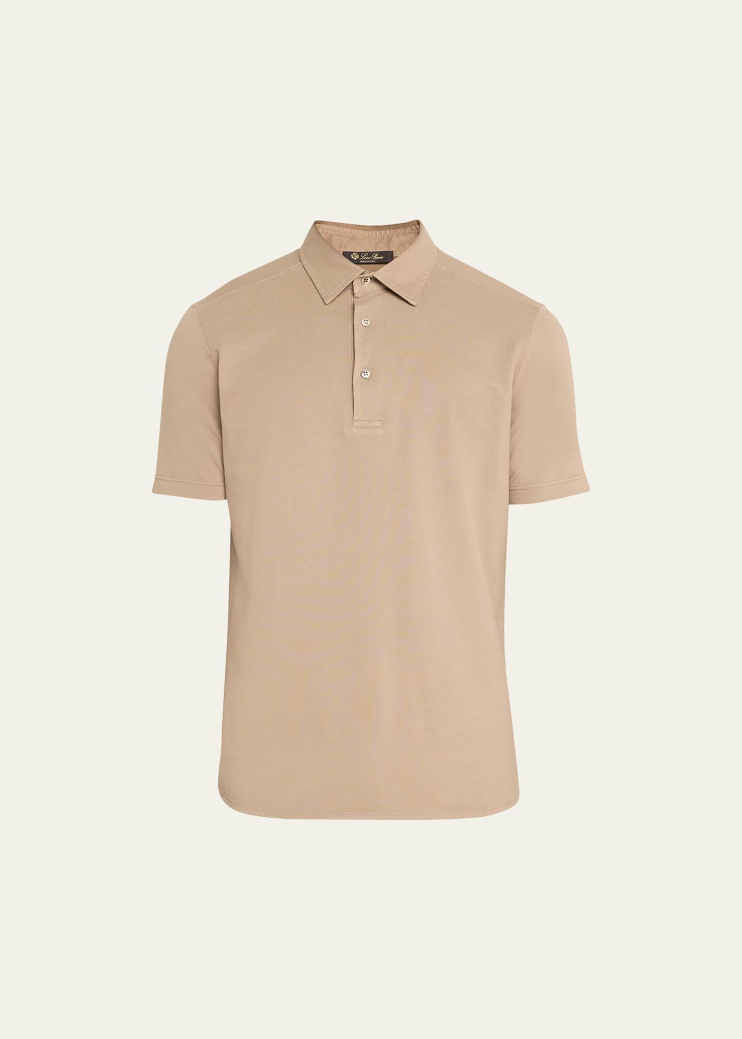 Mens Piqu Dyed Polo Shirt Product Image