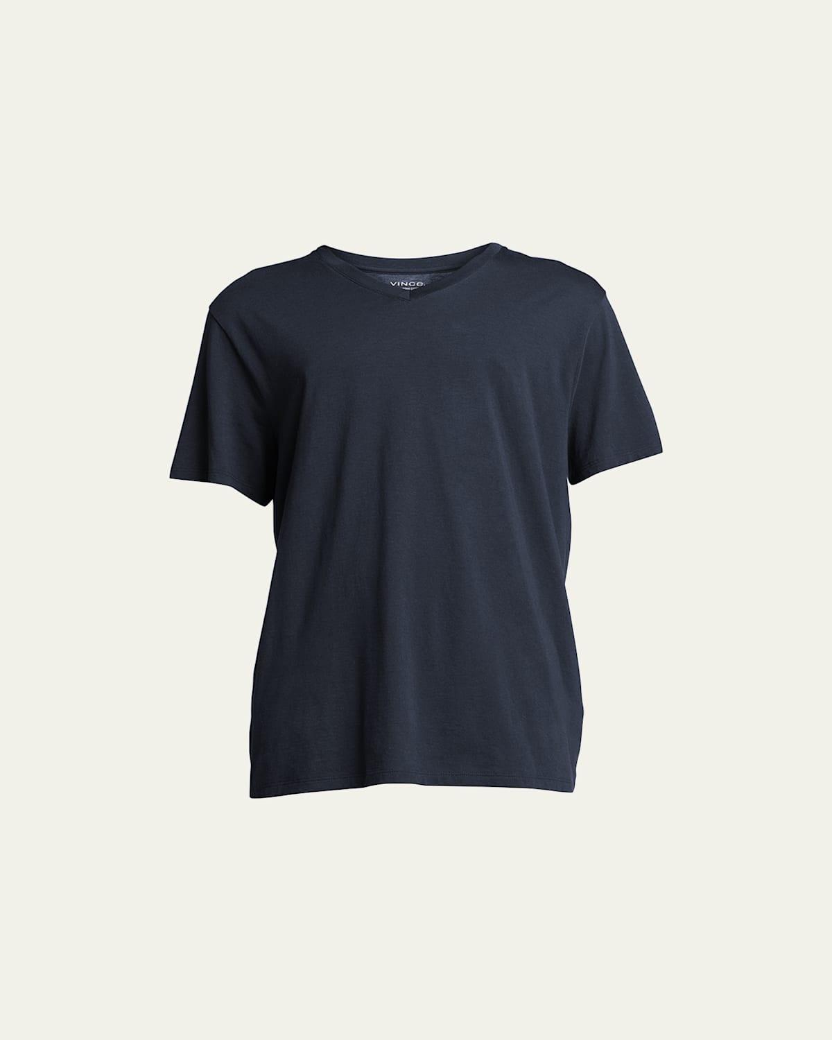 Vince Pima Cotton Slim Fit V-Neck T-Shirt Product Image