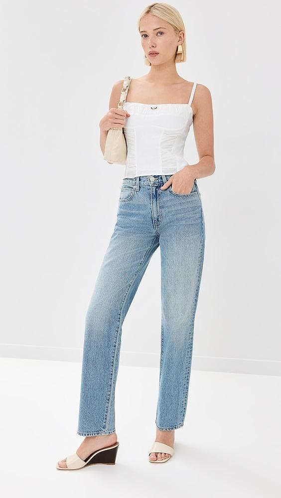 Reformation Emery Linen Top | Shopbop Product Image