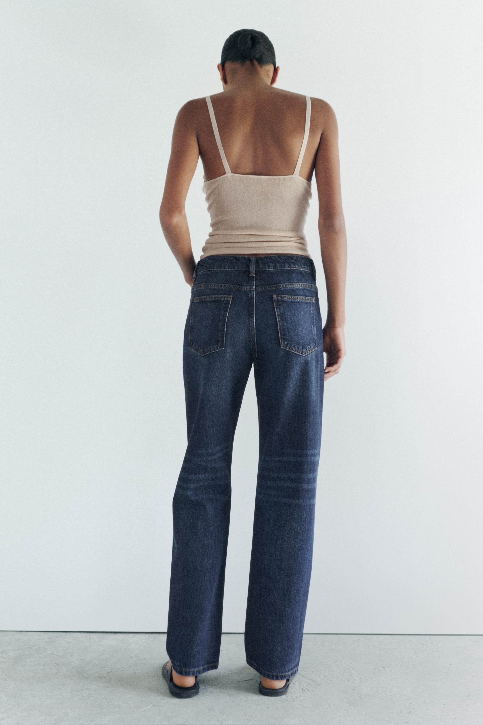 STRAIGHT CUT MID RISE JEANS ZW COLLECTION Product Image