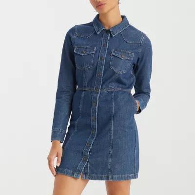 Levi's Womens Long Sleeve Shirt Dress product image