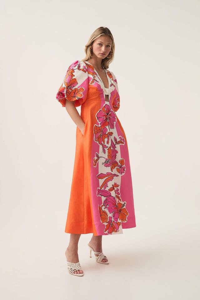 Overflow Knotted Midi Dress Product Image