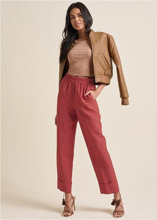 Tapered Pant With Cuff Product Image