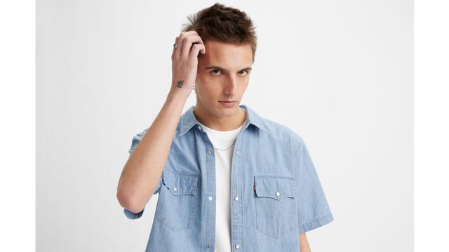 Short Sleeve Relaxed Fit Western Shirt Product Image