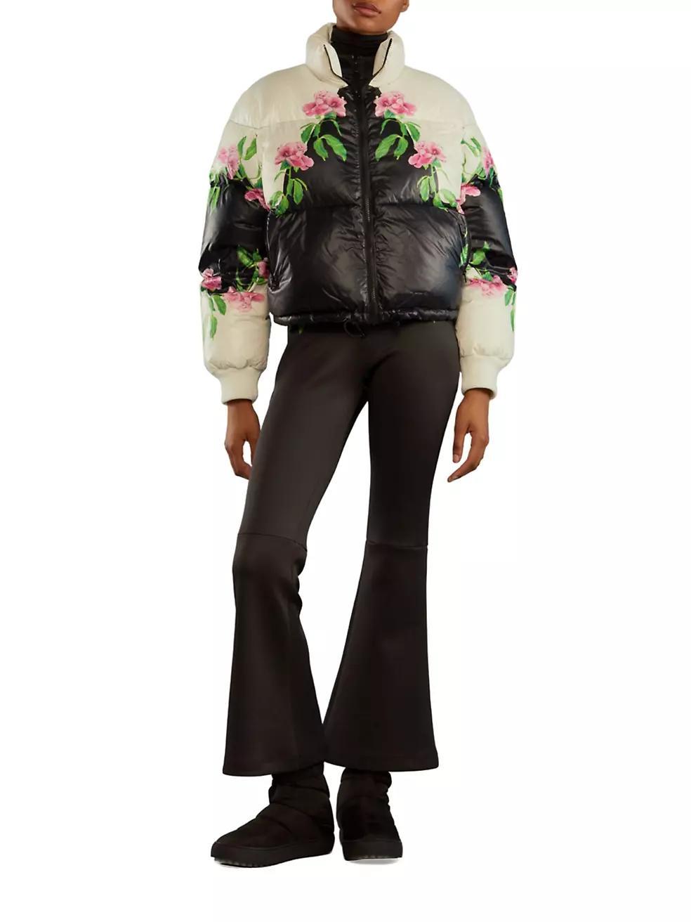 Floral Crop Puffer Jacket Product Image