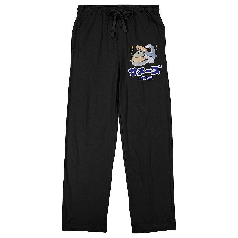 Mens Samezu Shark with a Cat & Kanji Logo Sleep Pants Product Image