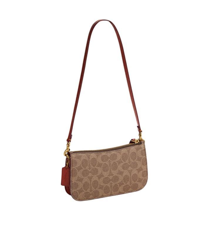 COACH All Over-print Shoulder Bag In Brown Product Image