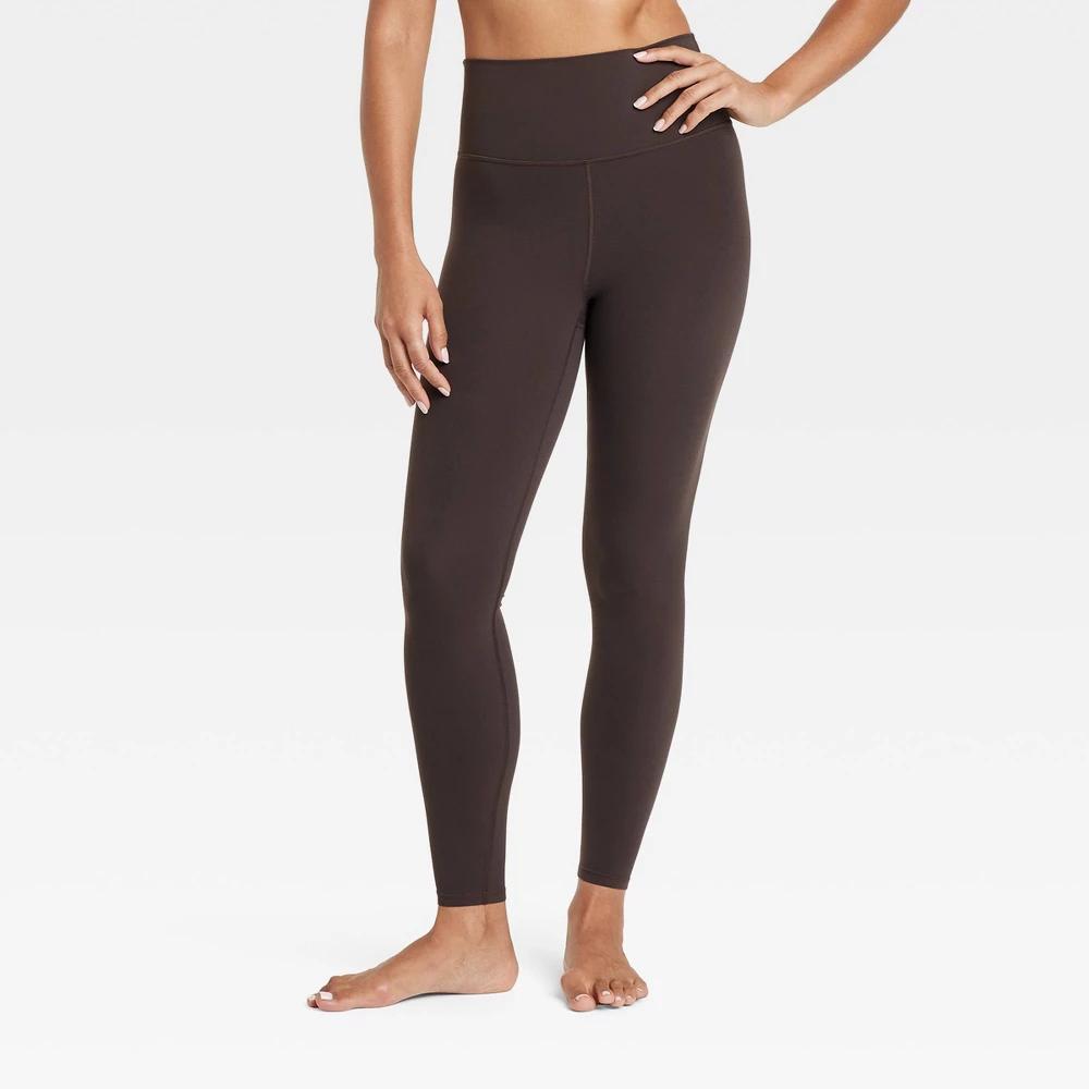 Womens Everyday Soft Ultra High-Rise Leggings - All In Motion Dark Brown M product image