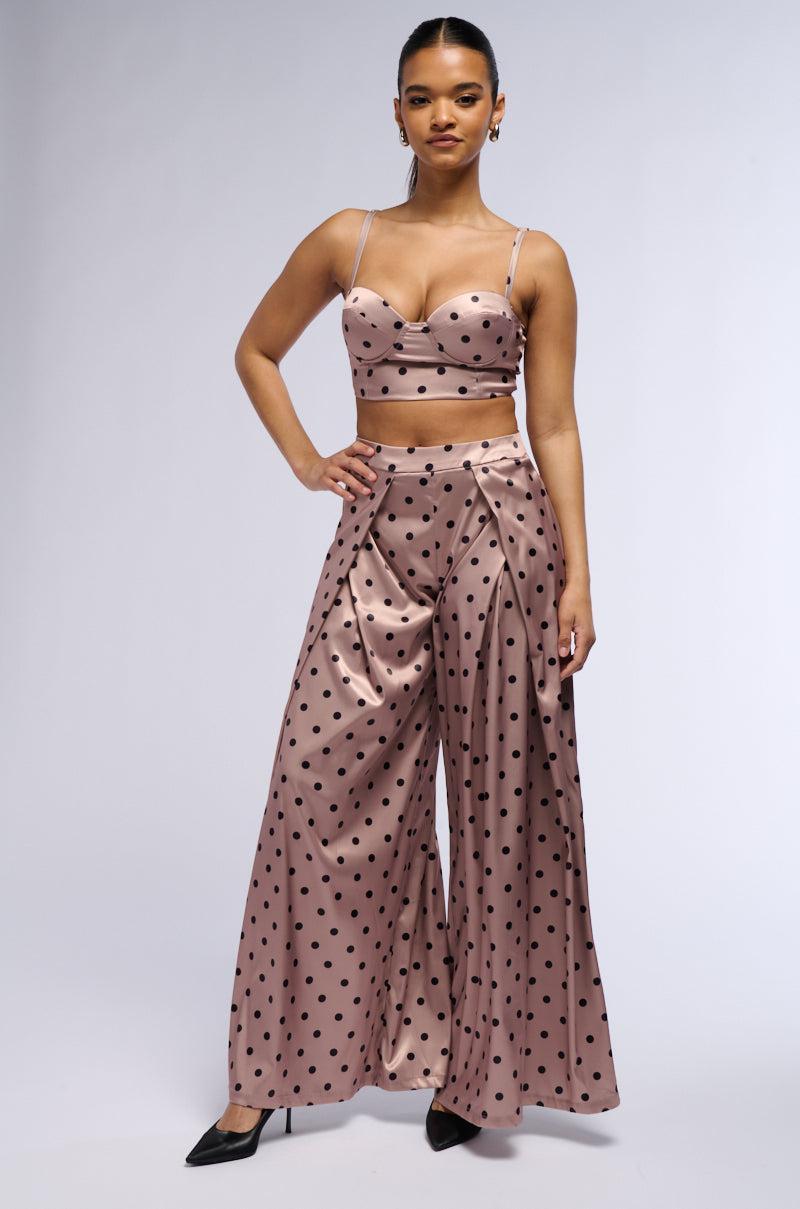 LORRAINE POLKA DOT WIDE LEG TROUSER Product Image