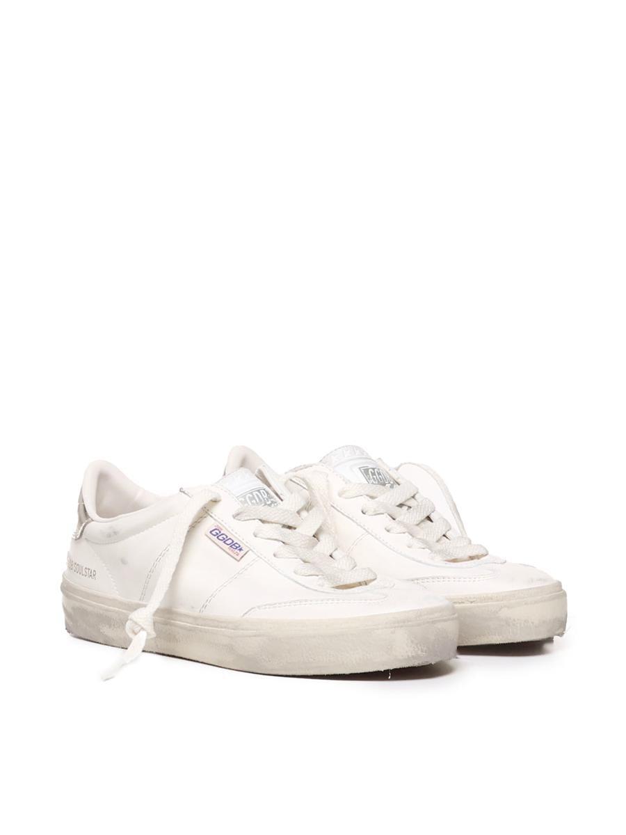 Soul-star Leather Sneakers In White Product Image