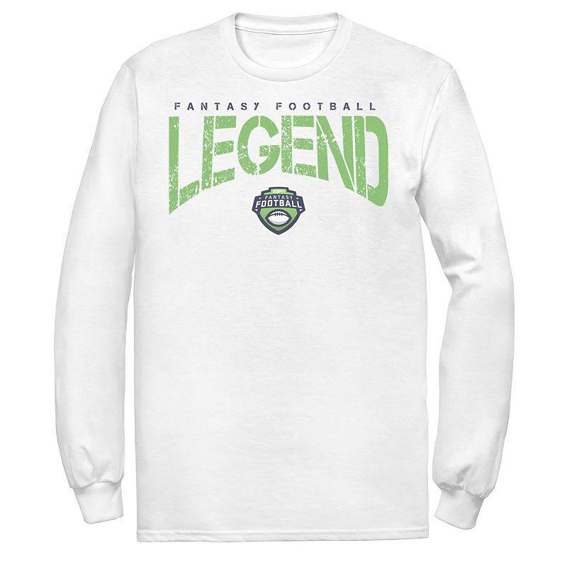 Mens ESPN Fantasy Football Legened Text Long Sleeve Tee Product Image