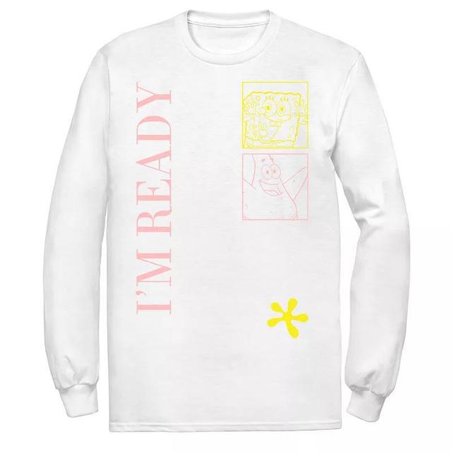 Mens Nickelodeon SpongeBob SquarePants Im Ready Outlines Tee Product Image