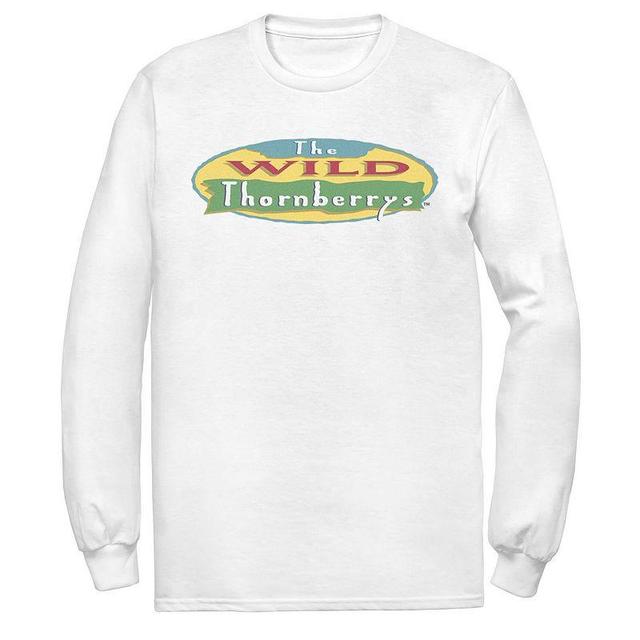 Mens Nickelodeon Nickelodeon The Wild Thorberrys Logo Long Sleeve Tee Athletic Grey Product Image