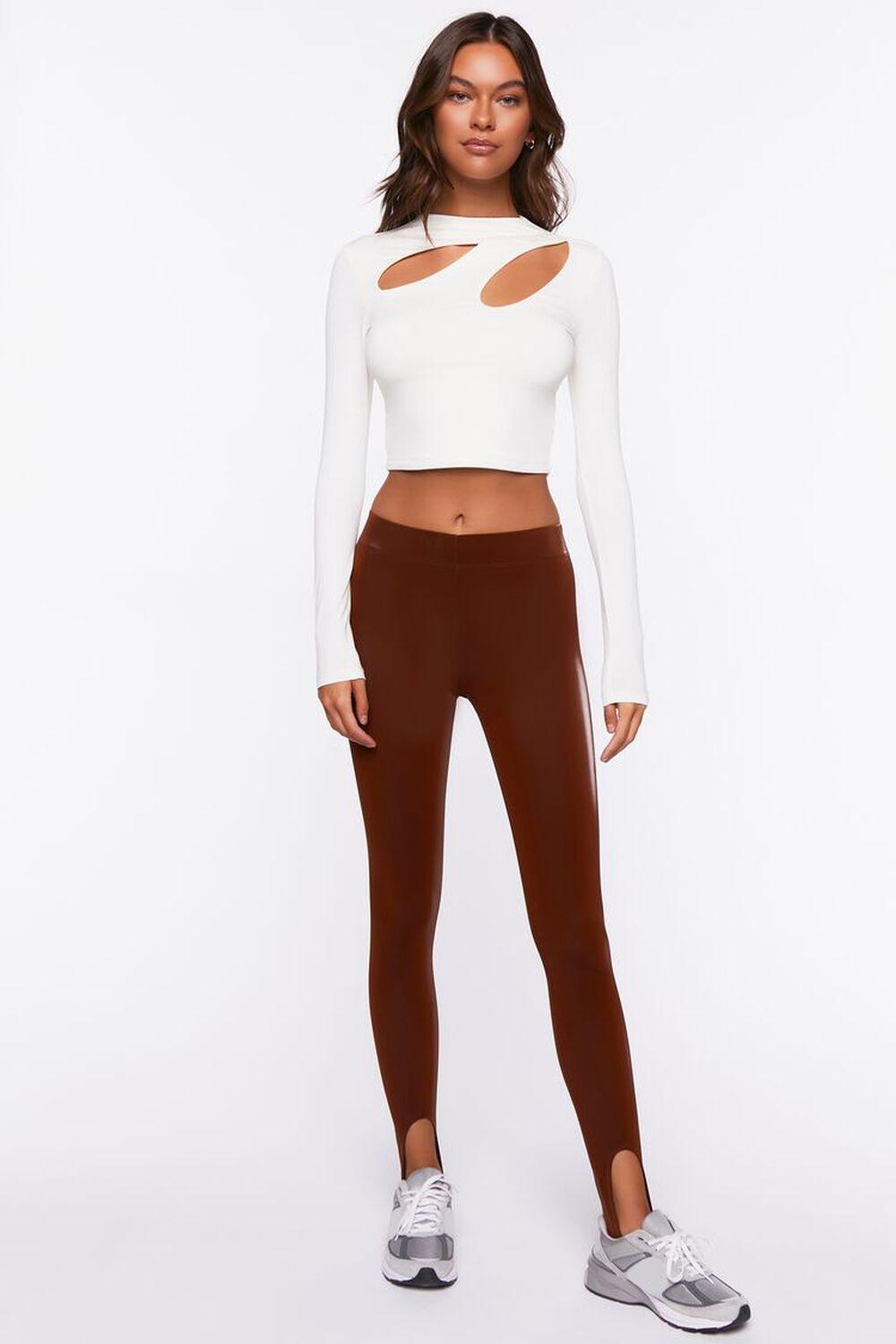 Faux Leather Stirrup Leggings | Forever 21 product image