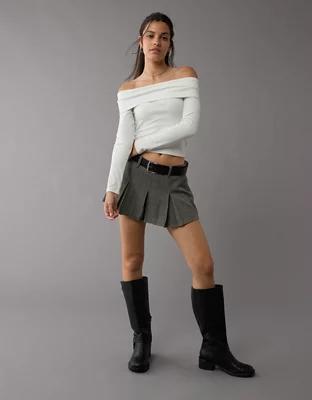 AE Off-The-Shoulder Long-Sleeve Top Product Image