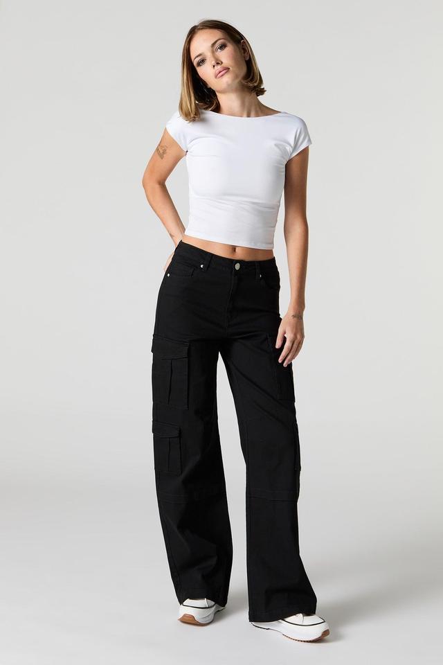 Straight Leg Multi Pocket Cargo Pant Female Product Image