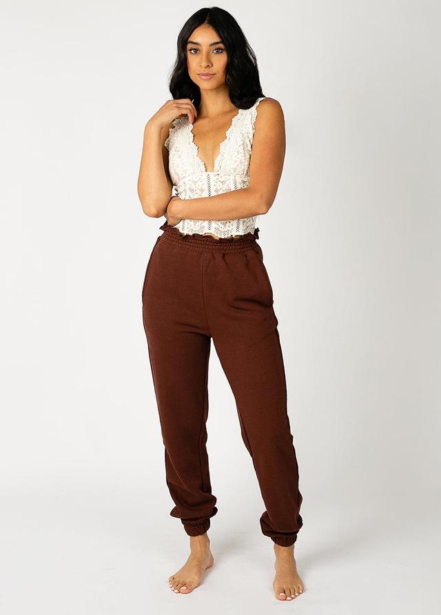 Nadia Sweatpants in Chocolate Female Product Image