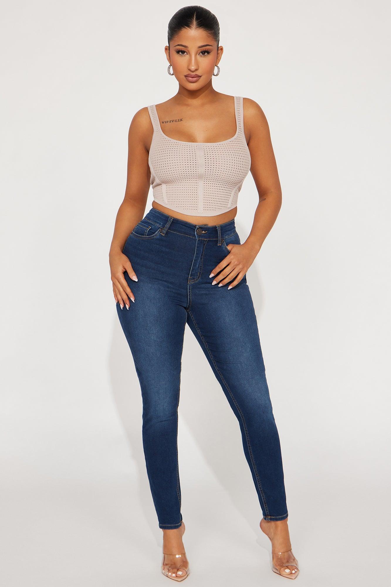 Summer In Capri Corset Top - Taupe Product Image