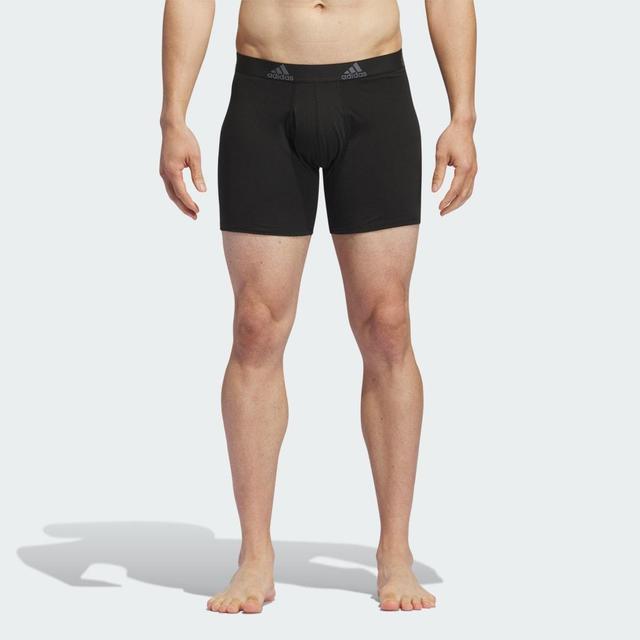 Mens adidas 3-pack Cotton Stretch Boxer Briefs Product Image