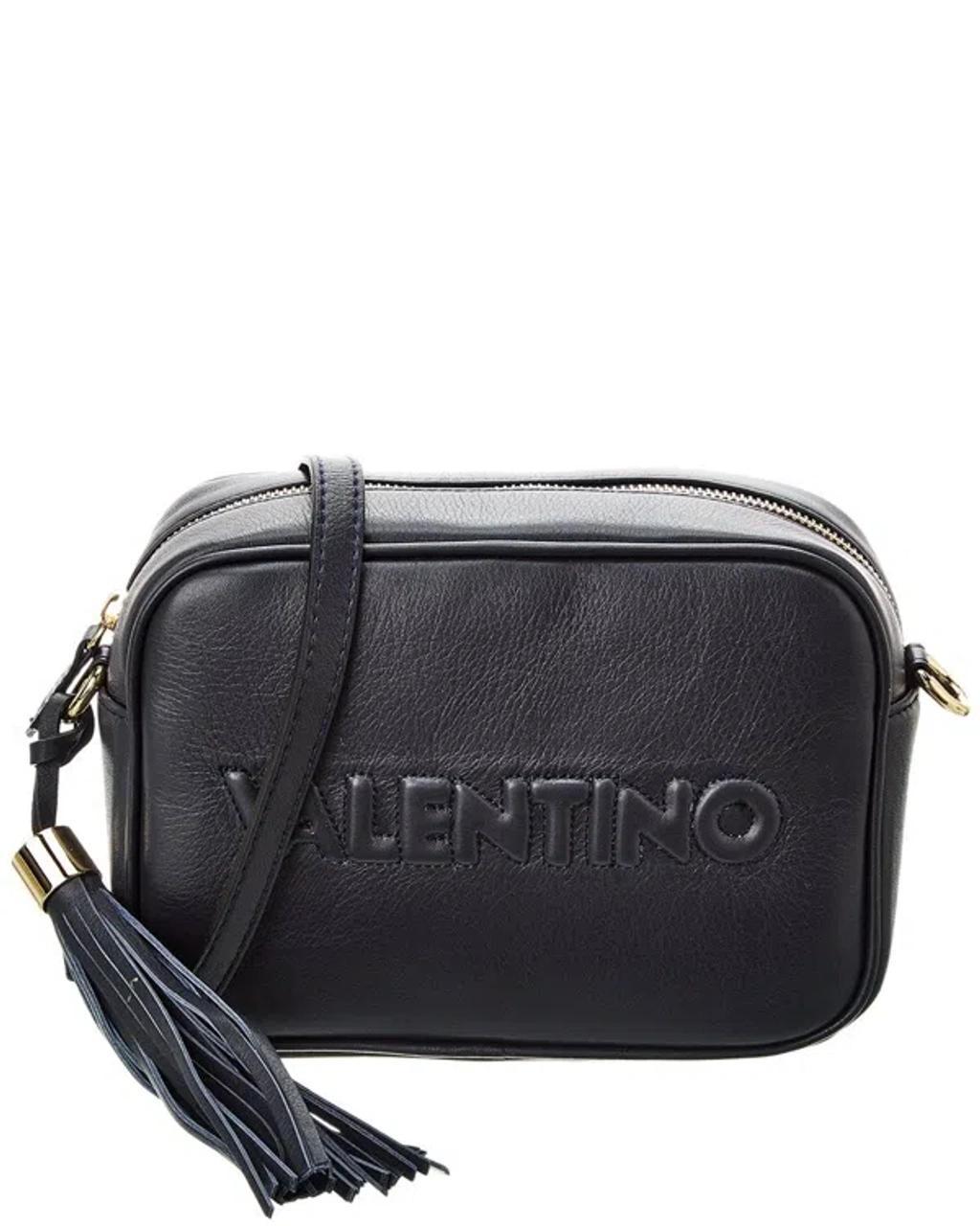 Mia Embossed Leather Crossbody In Black Product Image