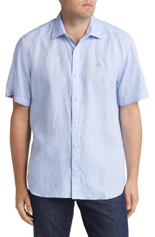 NORTH SAILS Short Sleeve Linen Button-Up Shirt Product Image