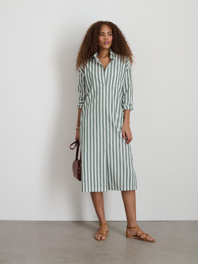 Kerry Shirtdress In Positano Stripe Product Image