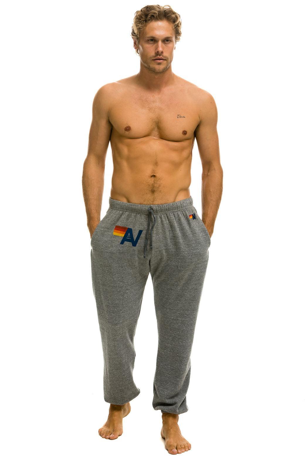 LOGO SWEATPANTS - HEATHER GREY Male Product Image